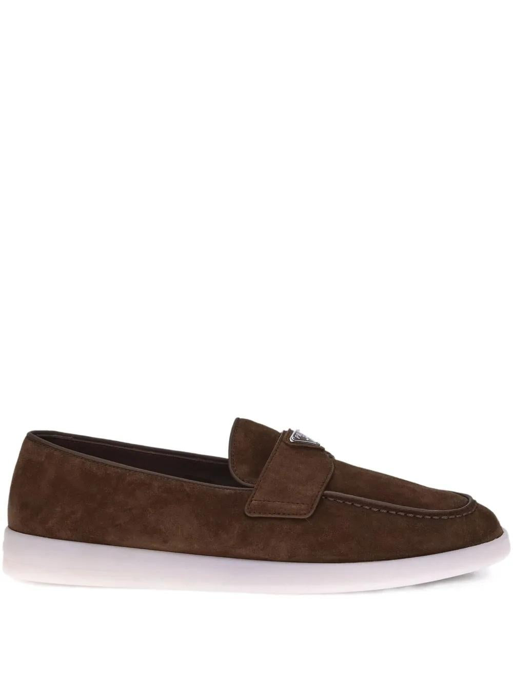 Suede loafers 2DG124 FG001 103F0324 PRADA 