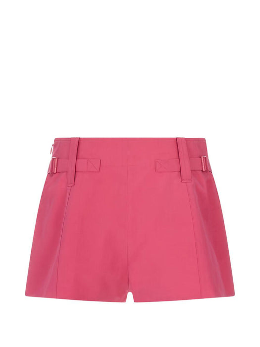 button-detail buckled-strap mini shorts<BR/><BR/> 26USH05143 6Y8 CHLOÉ 