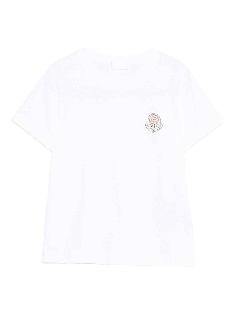 logo-detail crew-neck T-shirt K20938C00023 89AJS00A MONCLER 