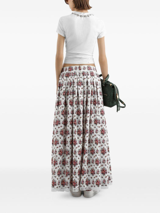 floral drawstring maxi skirt F4DA7T HS5UAHA5XK DOLCE & GABBANA 