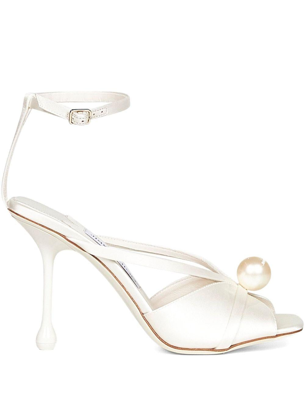 95mm Siva pearl-embellished sandals SIVA 95 AOD IVORY/WHITE JIMMY CHOO 