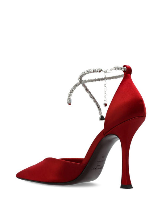 Stevie pumps STEVIE 100 SAT RUBY RED JIMMY CHOO 