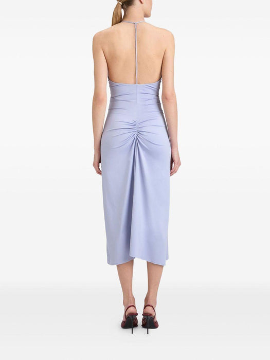 V-neck ruched midi dress 1325JDR006584A 9459 VICTORIA BECKHAM 