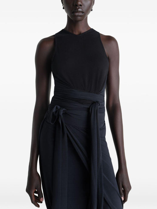 Draped wrap top<BR/><BR/> OT0008 LJ1050BK980 LEMAIRE 