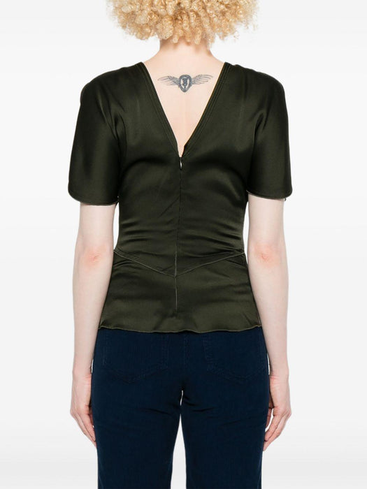draped-sleeve blouse 1425WTP006579A 2706 VICTORIA BECKHAM 