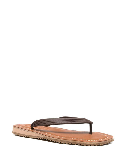 logo-detail flip-flops 5Y638E F 005 3ZMWF0003 MIU MIU 