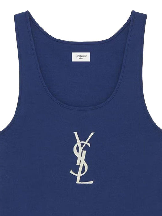 logo-detail tank top 858319 Y38AK4069 SAINT LAURENT 