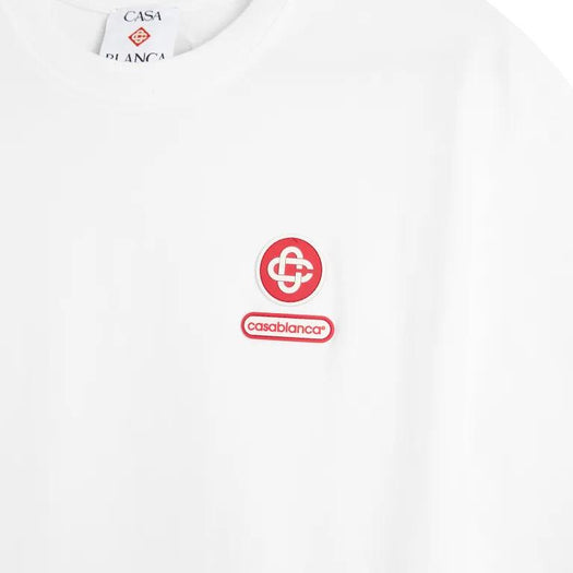 Logo Patch Short Sleeve T-Shirt M-AW25-JTS-044-04 CASABLANCA CASABLANCA 