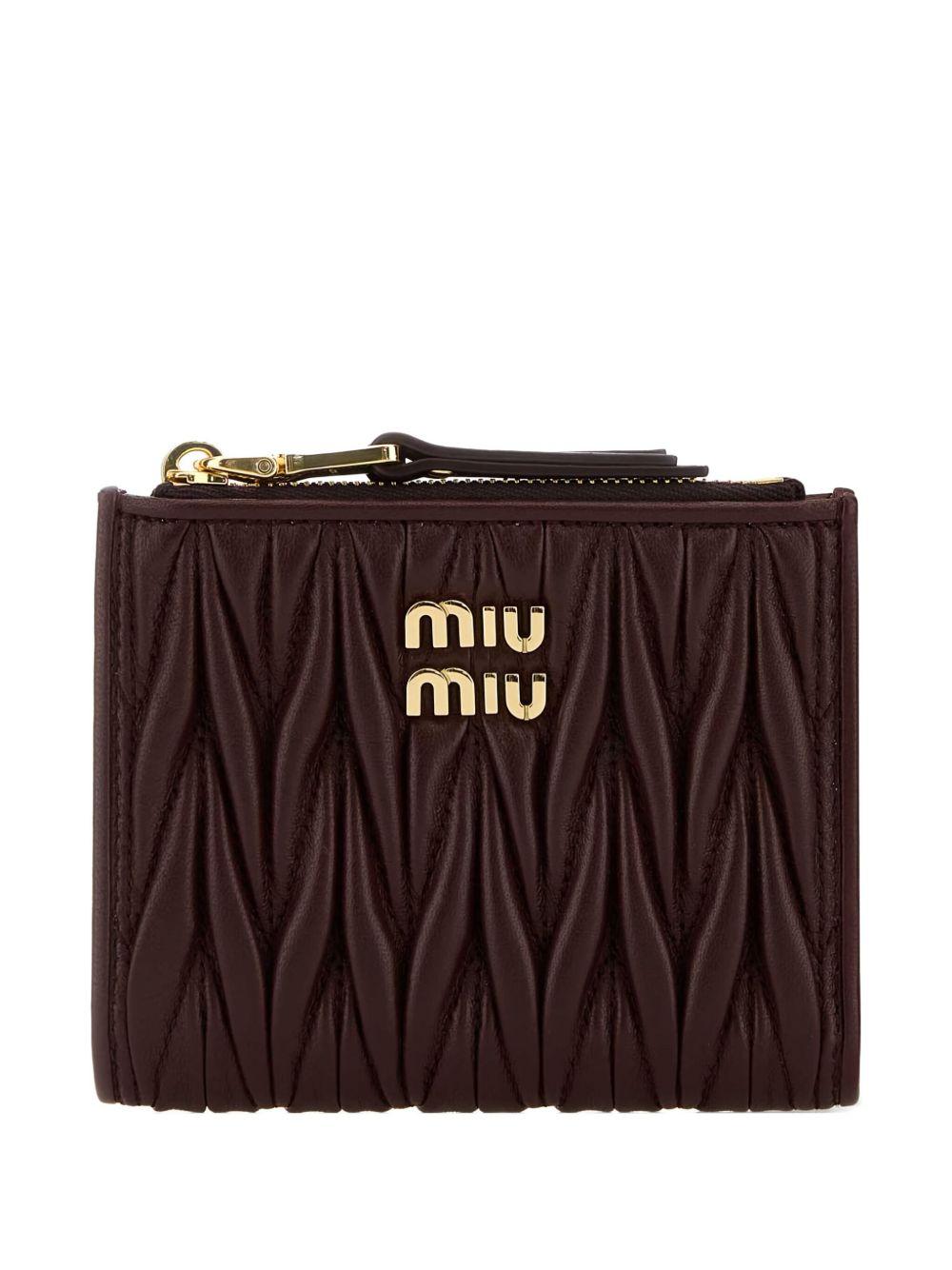 matelassé zip-around wallet 5ML024 AFPPF0007 MIU MIU 