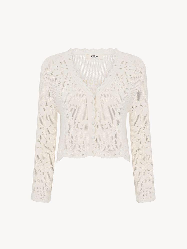 Cropped cardigan CH26AMC10850 101 CHLOÉ 