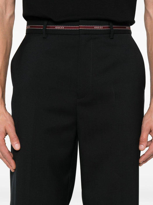 selvedge-detail wool trousers 832544 Z7AQV4668 GUCCI 