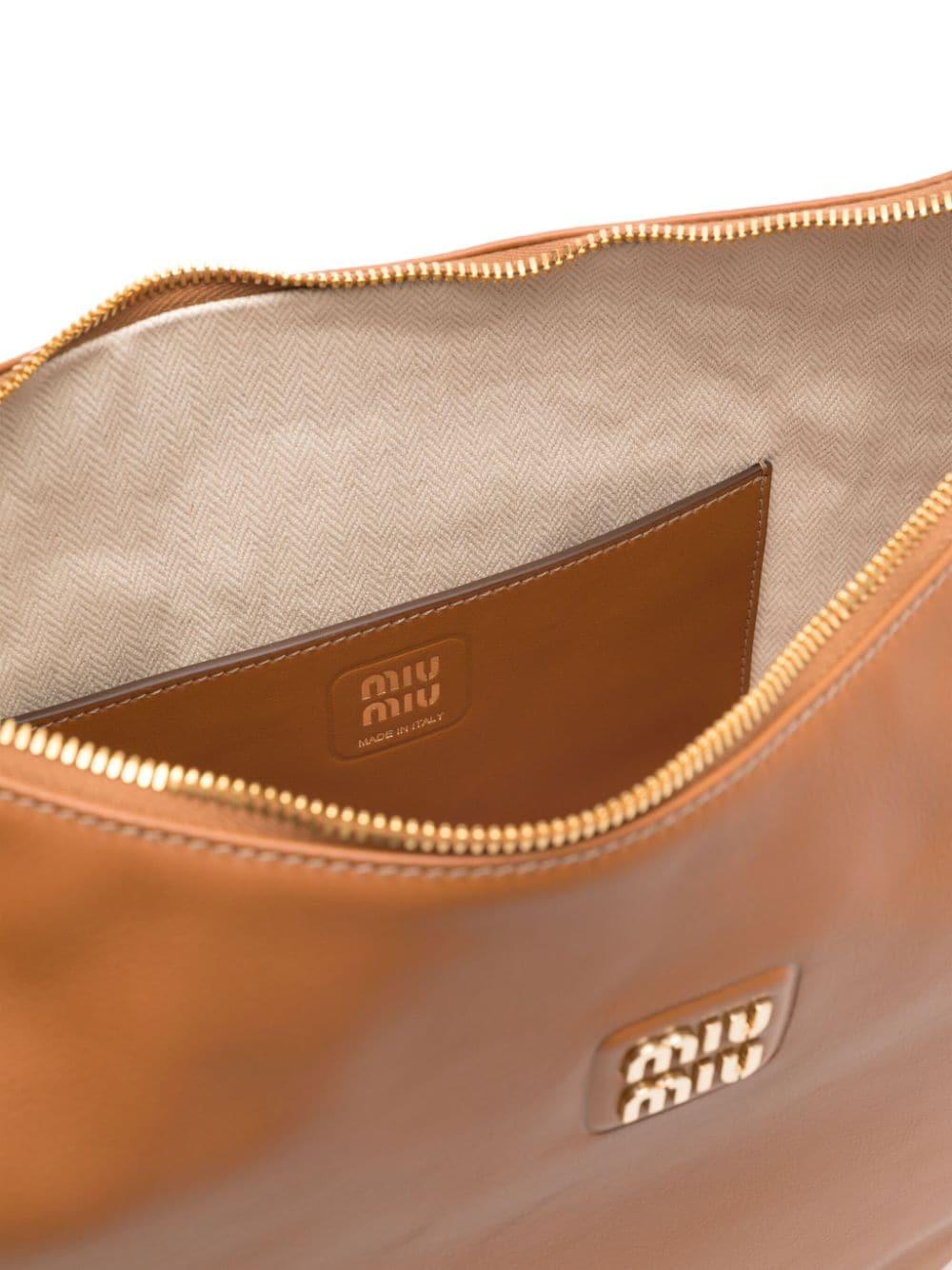 logo-plaque shoulder bag<BR/><BR/><BR/> 5BC169 V OOO 2CRMF0046 MIU MIU 