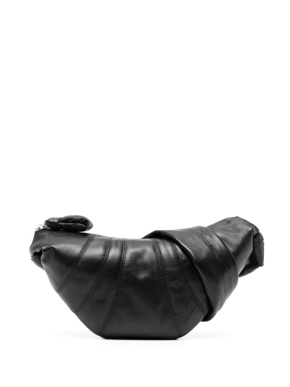 Croissant nappa leather belt bag BG0003 LL095BLACK BK999 LEMAIRE 