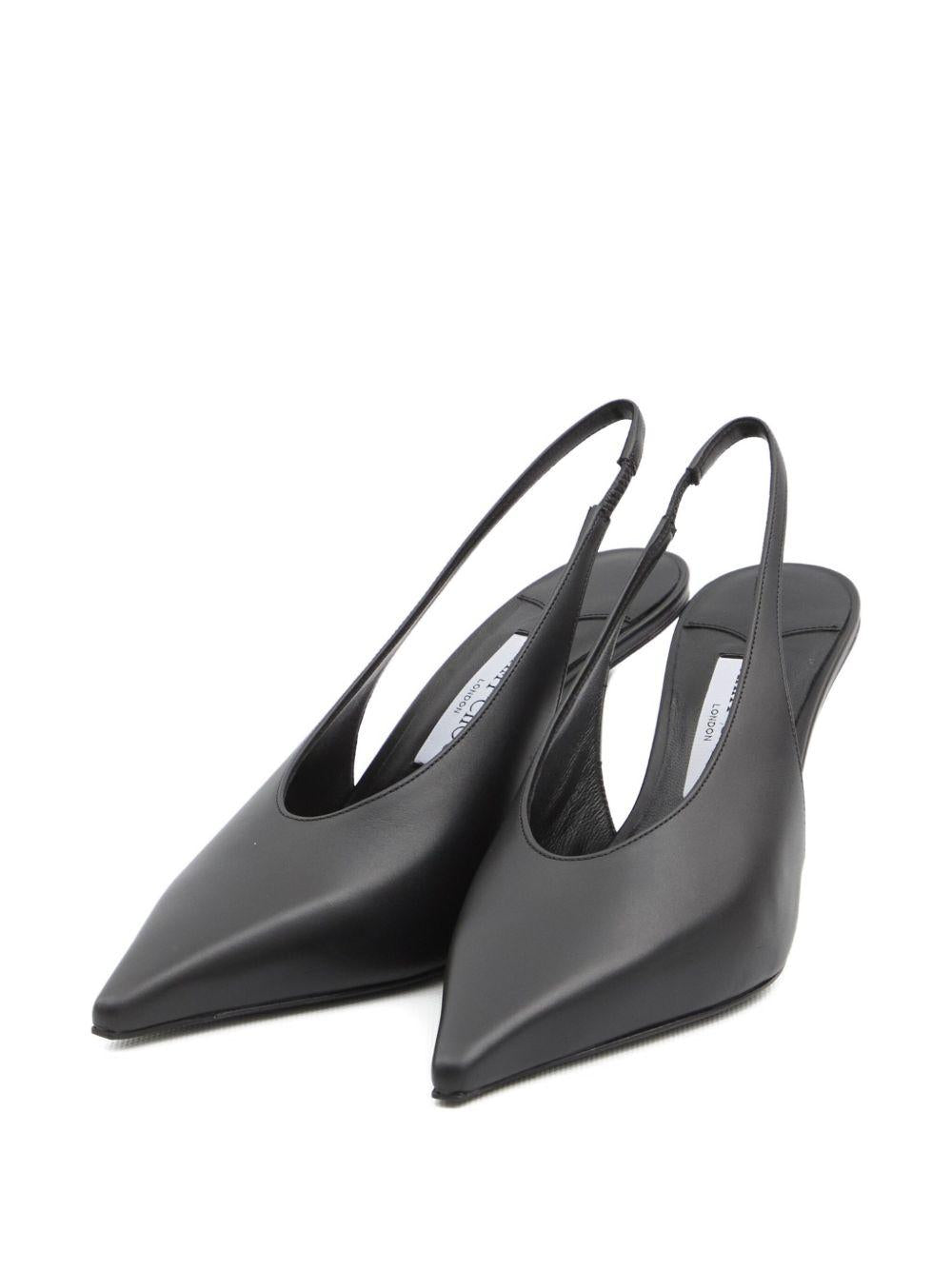 80mm Isa pointed-toe slingback pumps ISA 80 CLF BLACK JIMMY CHOO 