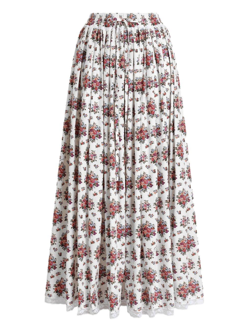 floral drawstring maxi skirt F4DA7T HS5UAHA5XK DOLCE & GABBANA 