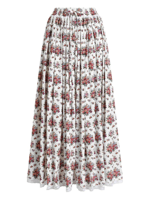 floral drawstring maxi skirt F4DA7T HS5UAHA5XK DOLCE & GABBANA 