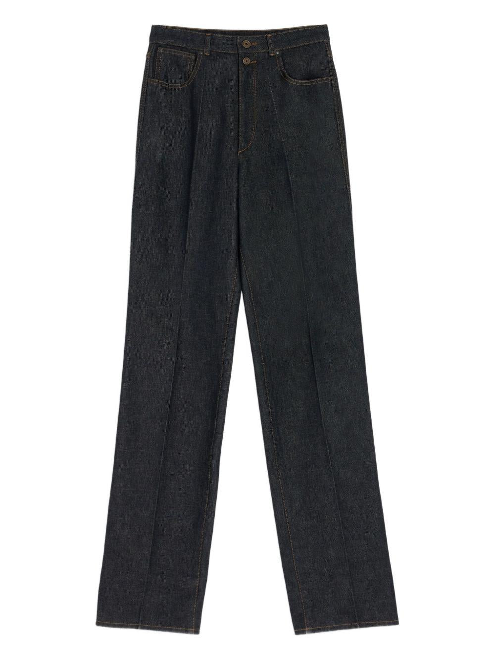 high-waisted pleated trousers<BR/><BR/> PA1229 LD1061BK965 LEMAIRE 