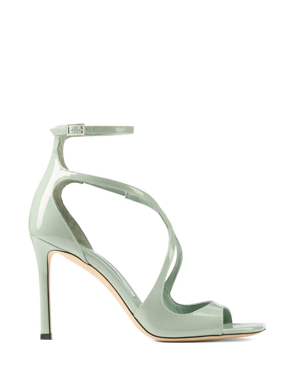 Azia 95 strappy sandals AZIA 95 PAT VERDE JIMMY CHOO 