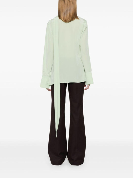 twist-detail blouse 1125WTP006018A JADE 621 VICTORIA BECKHAM 