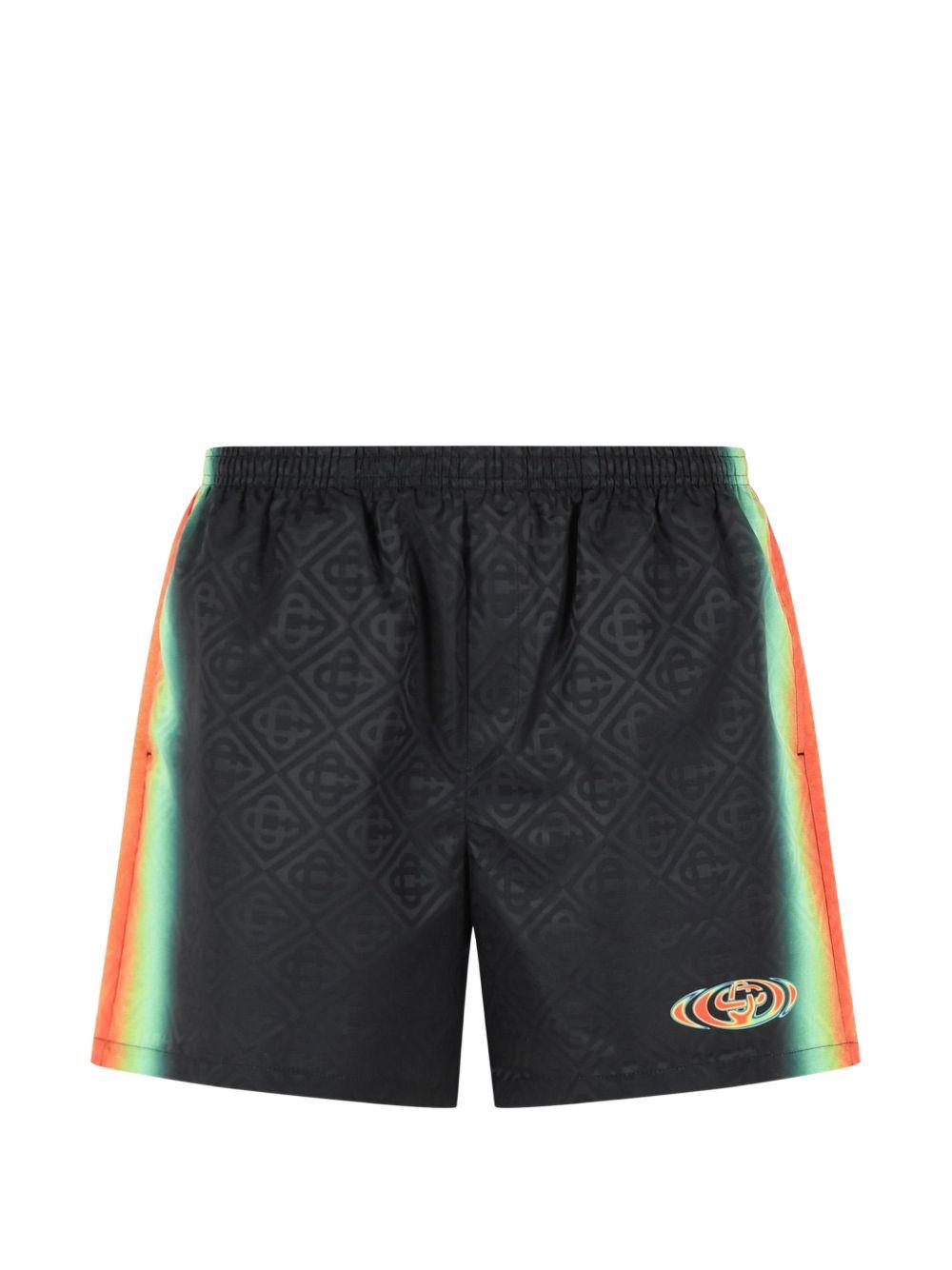 monogram tonal-pattern swimming shorts M-SP26-TR-224-01 MELTING HEATMAP CASABLANCA 
