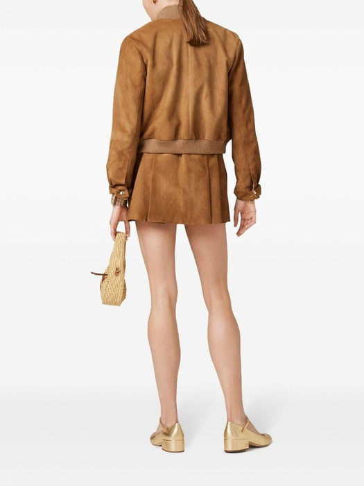 suede nappa leather jacket MPV900 S OOO 104RF0418 MIU MIU 