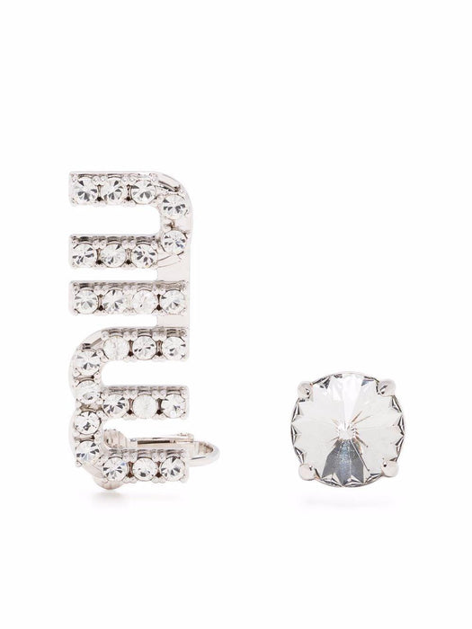 crystal-embellished earrings 5JO760 2DNCF0OKL MIU MIU 