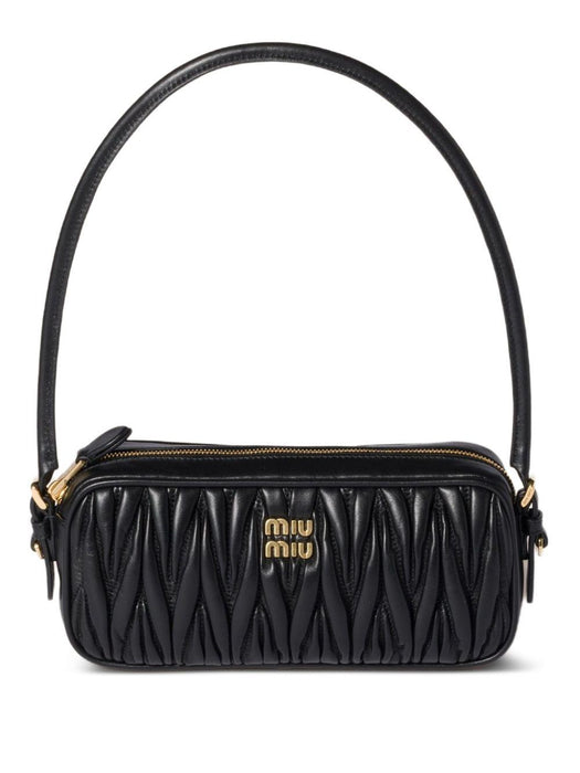 matelassé leather mini bag<BR/><BR/> 5NE024 AFPPF0002 MIU MIU 