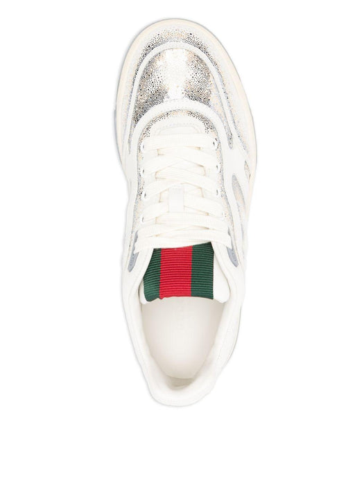 glitter stripe low-top sneakers 836886 AAE3Q9059 GUCCI 