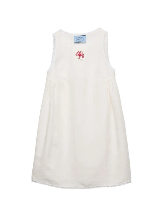 Embroidered slubbed canvas Mini-dress P3S60R S OOO 122GF0009 PRADA 