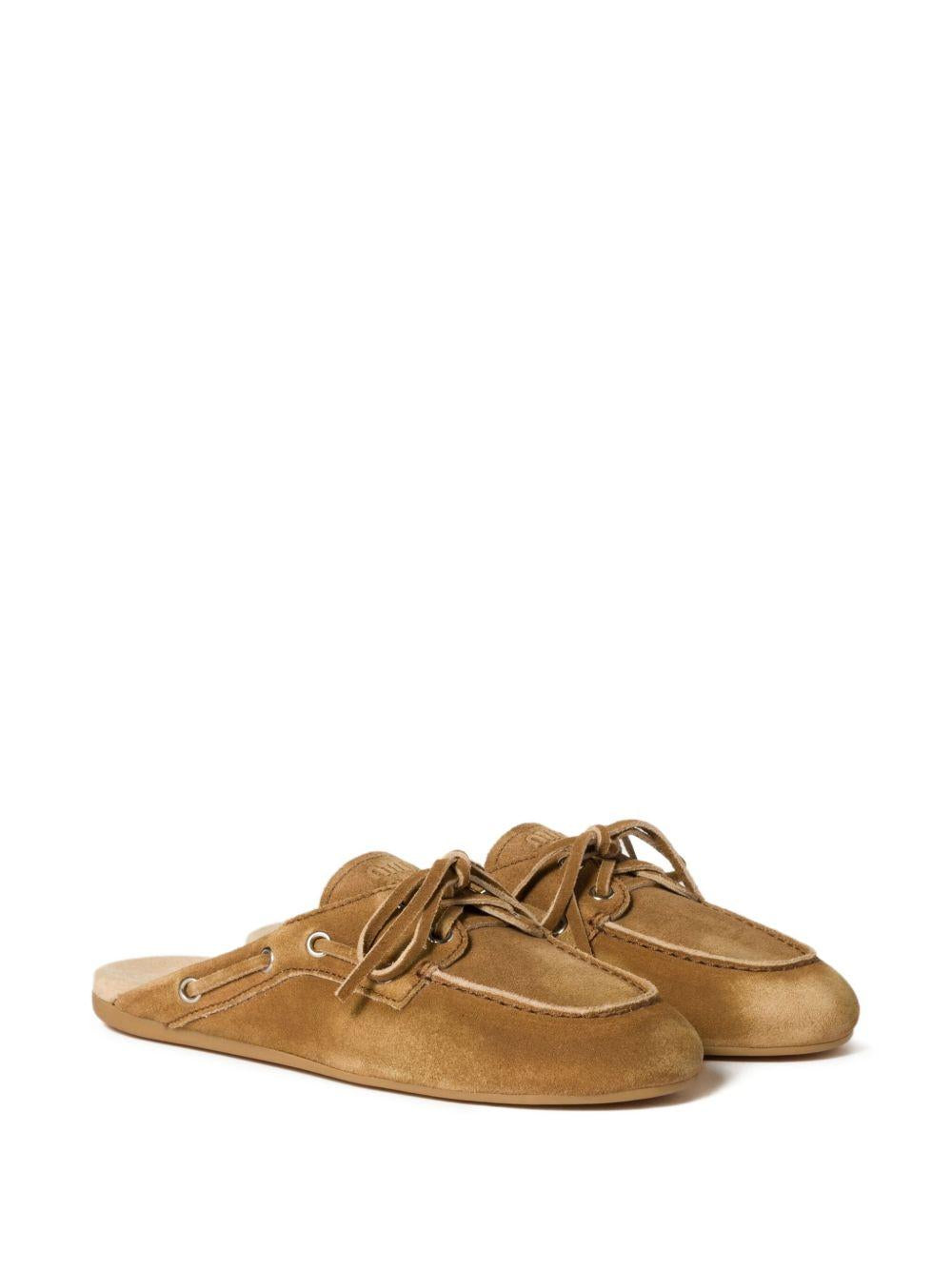Faded suede mules 5D455E F 005 Z5OF0401 MIU MIU 