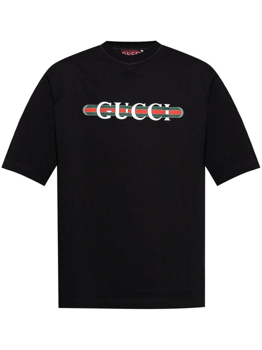 logo-print cotton T-shirt 784361 XJGTE1152 GUCCI 