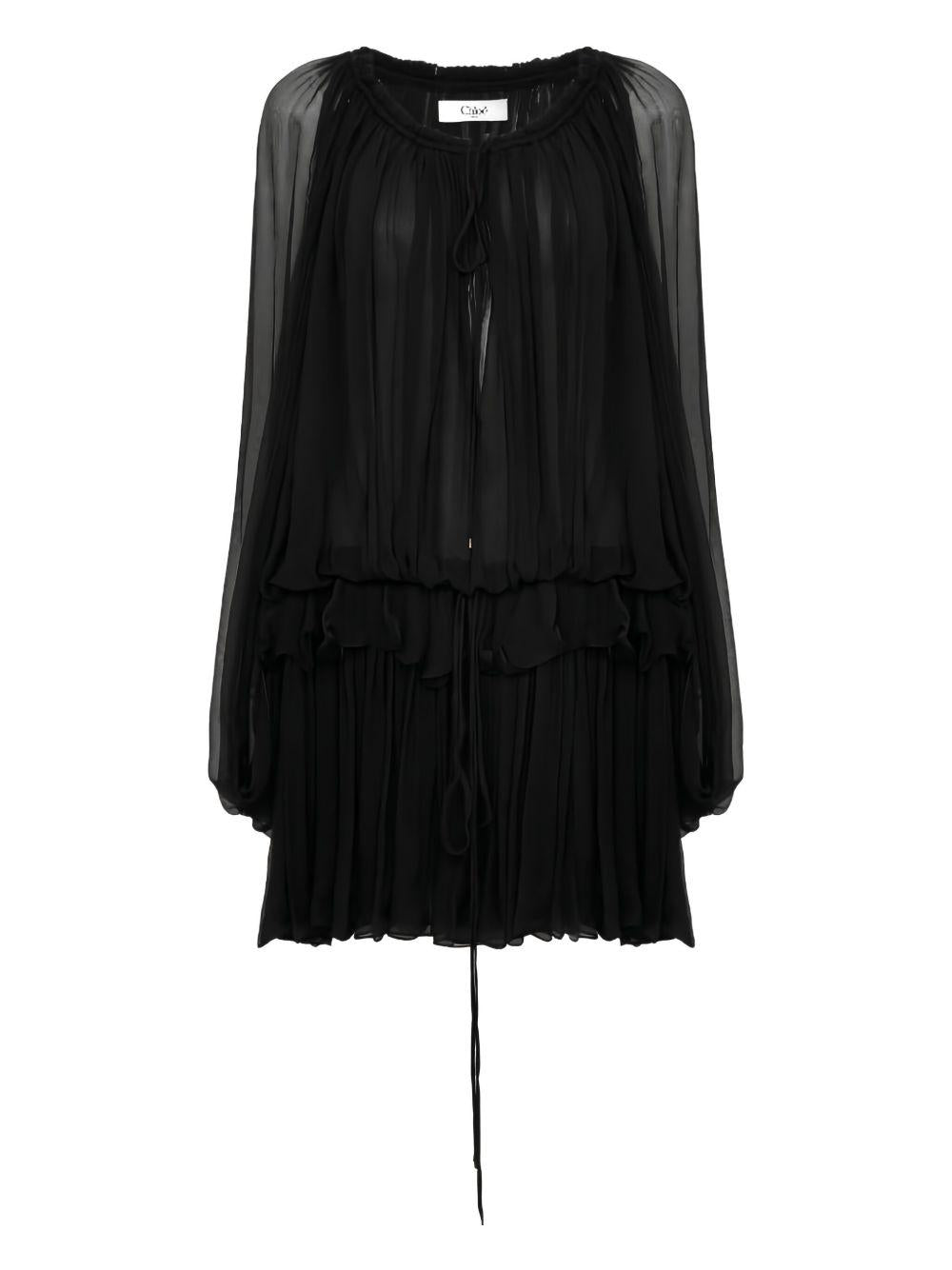 long-sleeved mini dress 26SRO02001 001 CHLOÉ 
