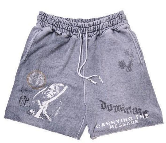 CARRYING THE MESSAGE SWEATSHORT 5U019Q1010GRY GRAY PALY HOLLYWOOD 