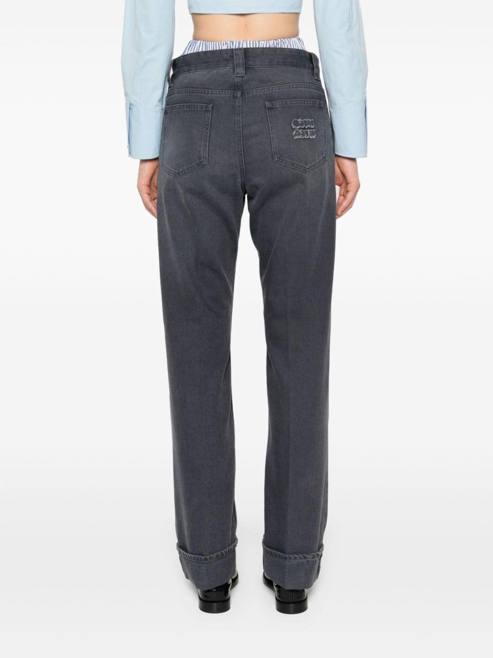 mid-rise straight-leg trousers MP1820 S OOO 15EFF0031 MIU MIU 