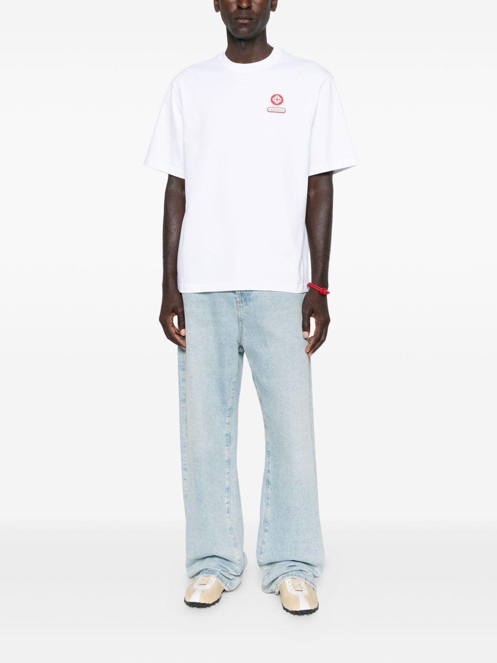 Logo Patch Short Sleeve T-Shirt M-AW25-JTS-044-04 CASABLANCA CASABLANCA 