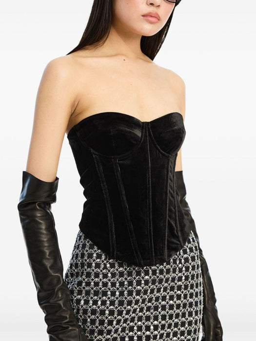 velvet bustier top 115256100 100 ROTATE 