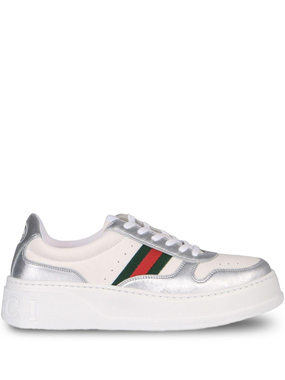 logo-lettering leather sneakers 848307 AAFMN8147 GUCCI 
