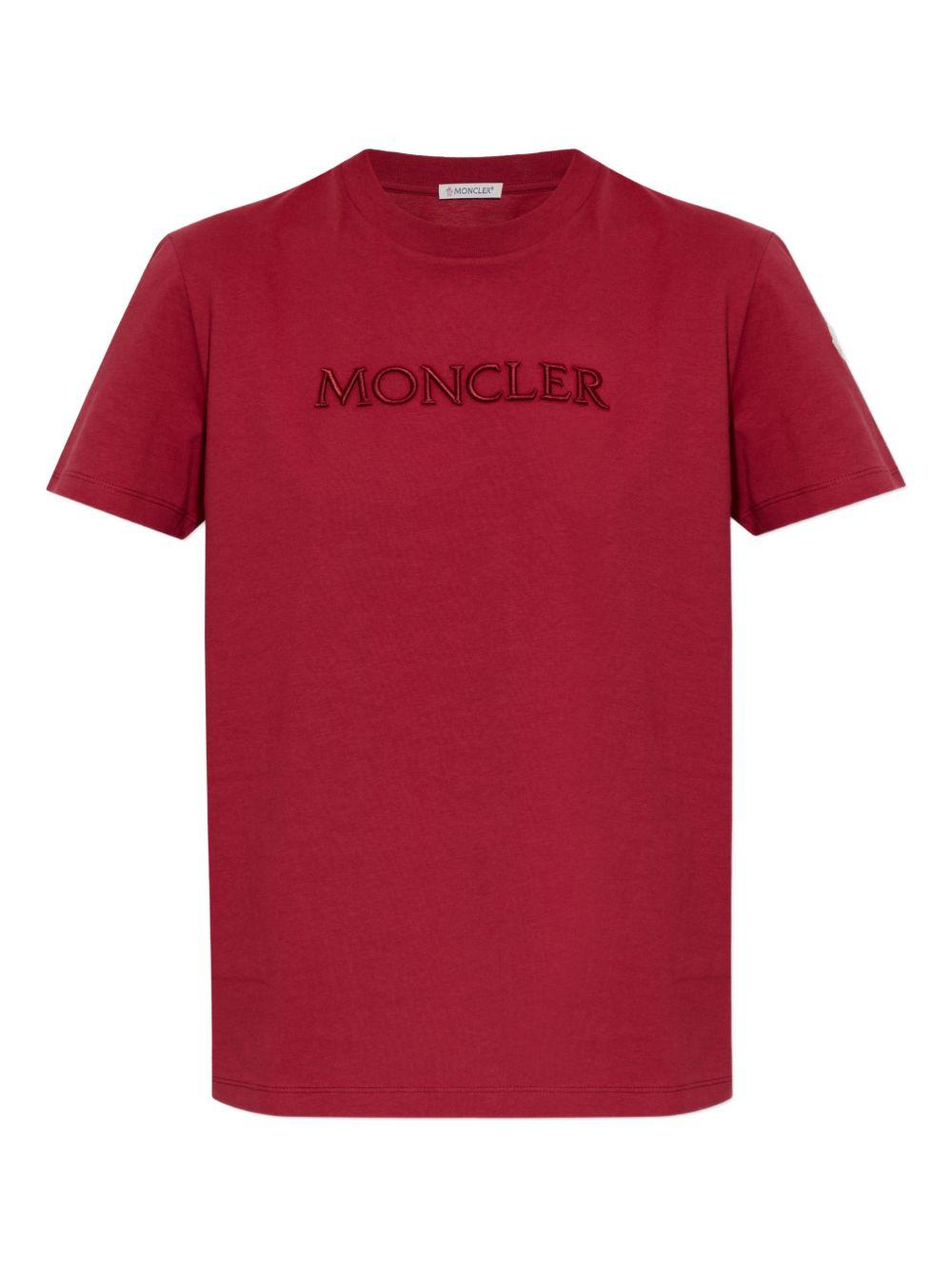 Logo-embroidered T-shirt L10938C00021 89AUO438 MONCLER 