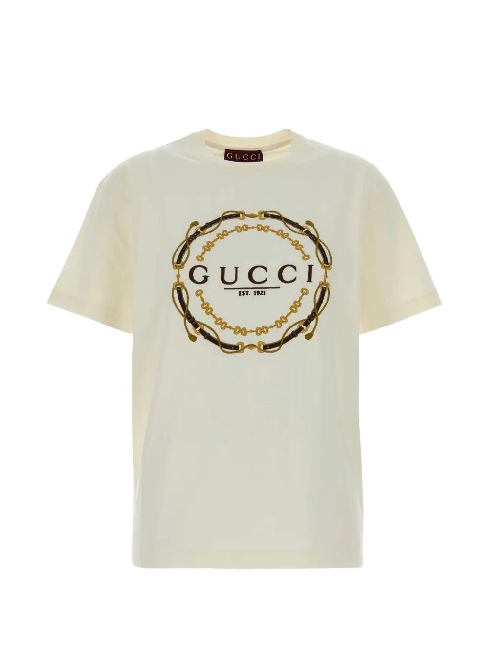 graphic-print cotton T-shirt 837959 XJHQY9750 GUCCI 