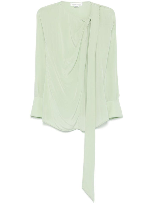 twist-detail blouse 1125WTP006018A JADE 621 VICTORIA BECKHAM 