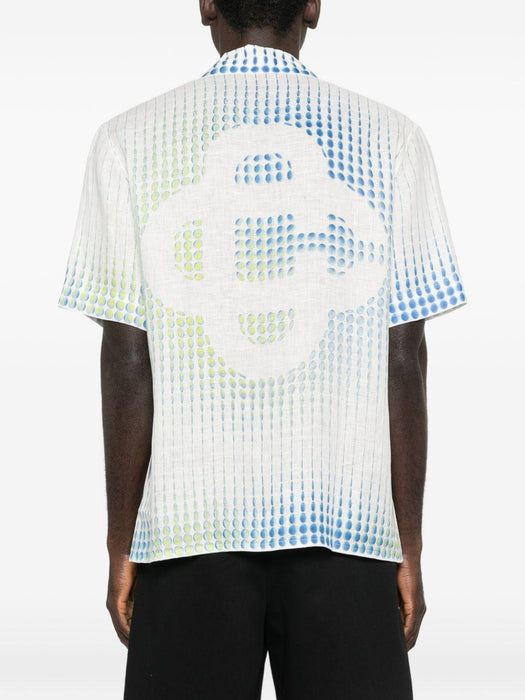 dots cuban-collar graphic shirt M-SP26-SH-003-05 DOTS CASABLANCA 