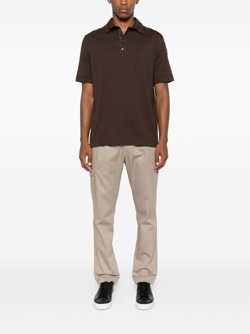 logo-patch polo shirt<BR/><BR/> K20918A00008 89B4P259 MONCLER 