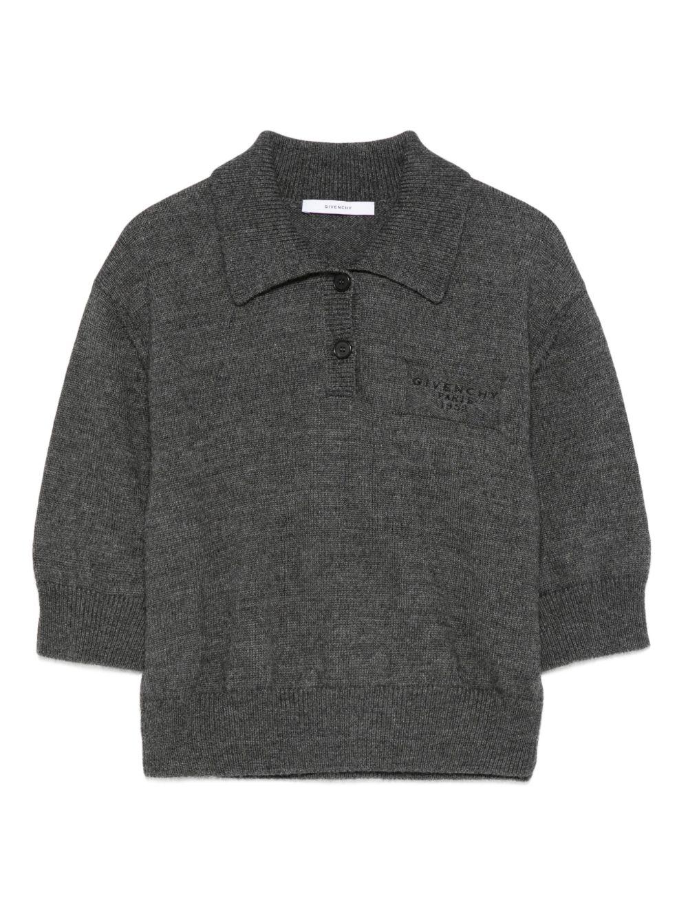short-sleeve logo polo-neck knitwear BWL0094ZSM033 033 GIVENCHY 