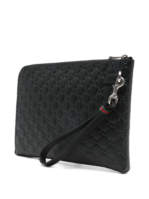 embossed clutch bag<BR/><BR/> 850223 AAFOK1053 GUCCI 