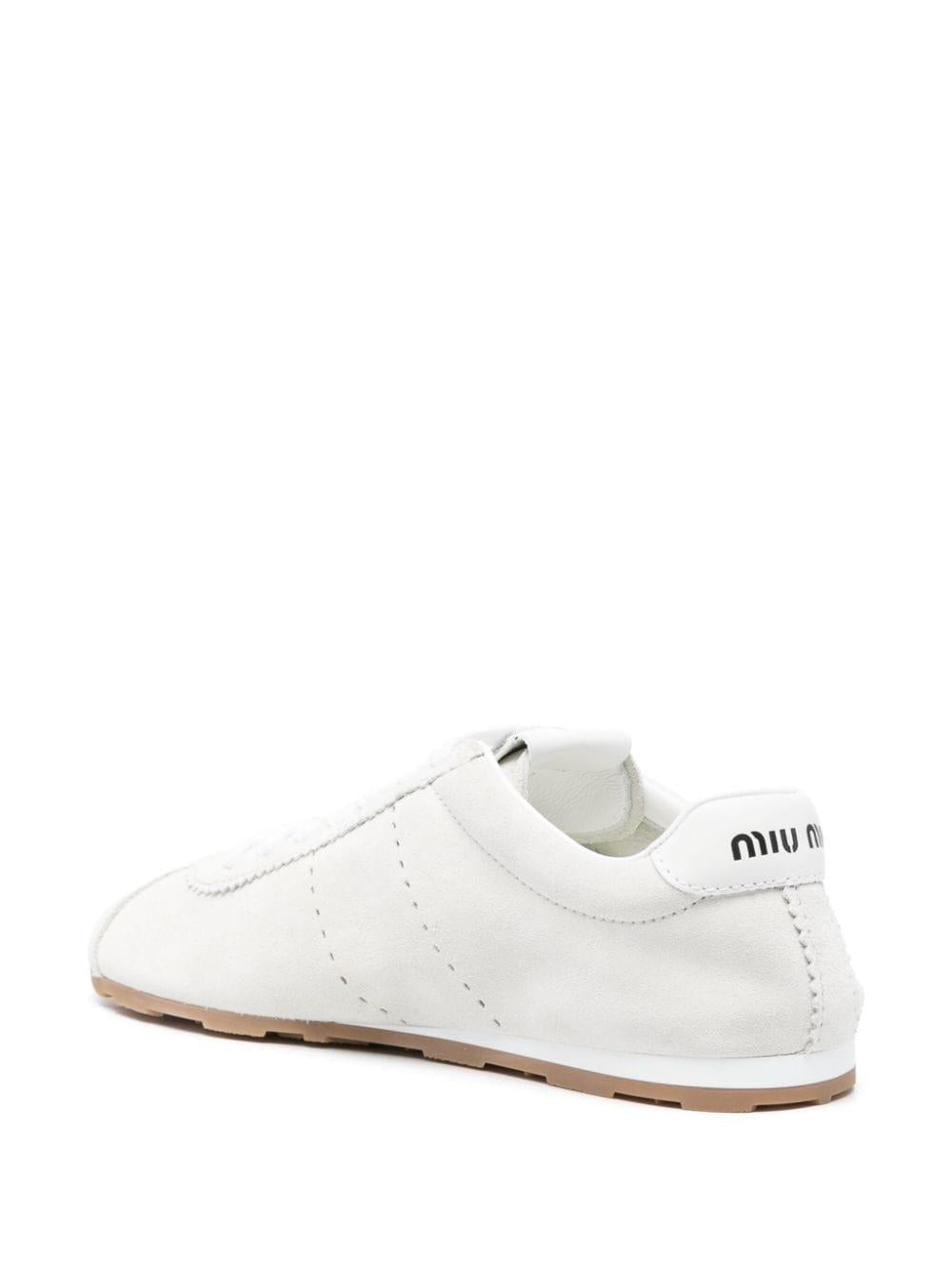suede lace-up sneakers 5E114E F 005 054F0009 MIU MIU 