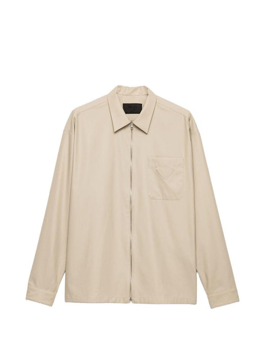 zip chest-pocket overshirt SC855 S OOO 19AMF0036 PRADA 