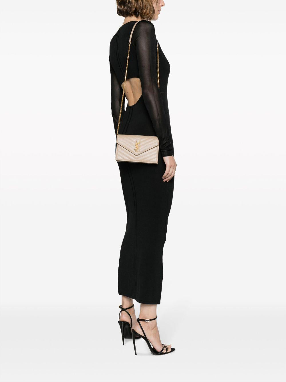 small Cassandre Envelope leather clutch bag 742920 BOW012721 SAINT LAURENT 