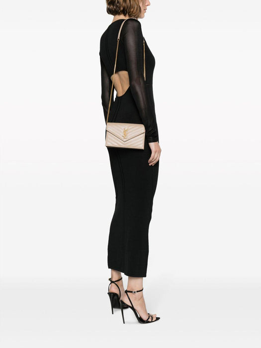 small Cassandre Envelope leather clutch bag 742920 BOW012721 SAINT LAURENT 