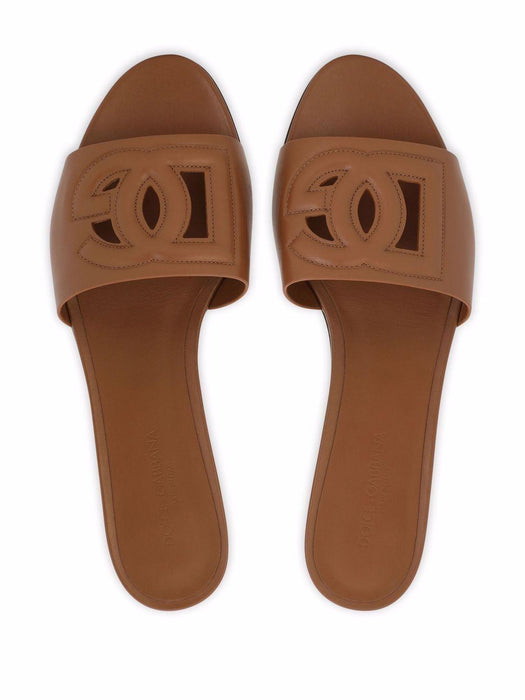 DG Logo leather sandals CQ0436 AY32981236 DOLCE & GABBANA 