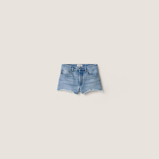 Washed denim shorts GWP609 S OOO 192WF0013 MIU MIU 